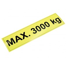 300011LG Информационная наклейка-максимальная грузоподъемность - 3000 кг