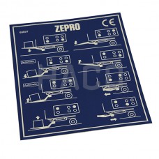 6014380L Стикер 6-кнопочного блока управления Zepro ОРИГИНАЛ